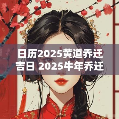 日历2025黄道乔迁吉日 2025蛇年乔迁吉日