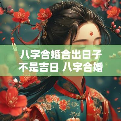 八字合婚合出日子不是吉日 八字合婚怎么定日子