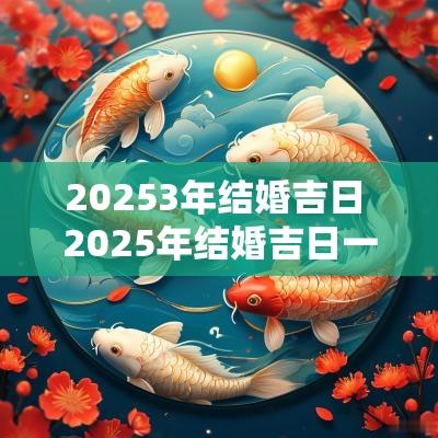 20253年结婚吉日 2025年结婚吉日一览表5月