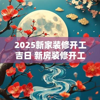 2025新家装修开工吉日 新房装修开工吉日2025年