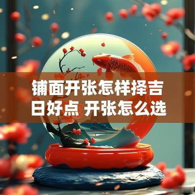铺面开张怎样择吉日好点 开张怎么选吉日