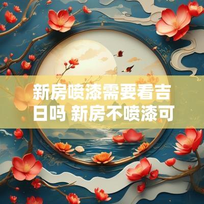 新房喷漆需要看吉日吗 新房不喷漆可以吗