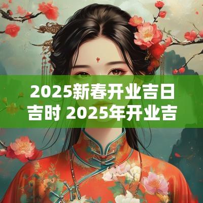 2025新春开业吉日吉时 2025年开业吉日吉时一览表