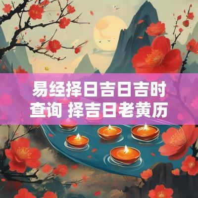 易经择日吉日吉时查询 择吉日老黄历查询
