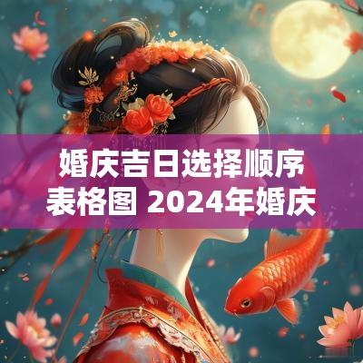 婚庆吉日选择顺序表格图 2025年婚庆嫁娶吉日有哪些呢