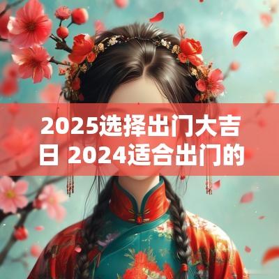 2025选择出门大吉日 2025适合出门的日子
