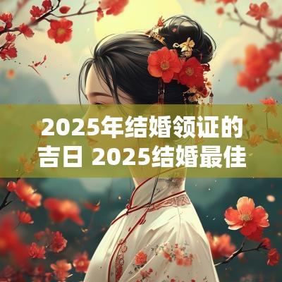 2025年结婚领证的吉日 2025结婚最佳黄道吉日一览表阳历