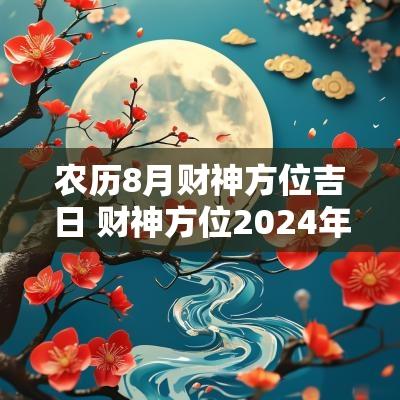 农历8月财神方位吉日 财神方位2025年2月10日