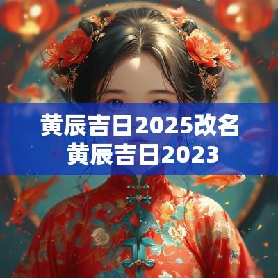 黄辰吉日2025改名 黄辰吉日2025