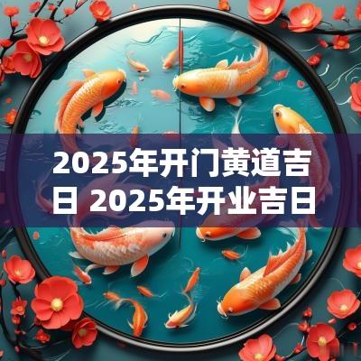 2025年开门黄道吉日 2025年开业吉日