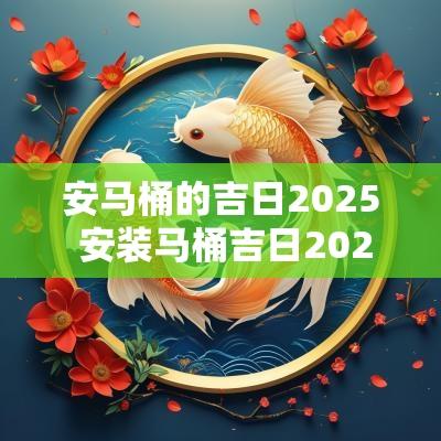 安马桶的吉日2025 安装马桶吉日2025
