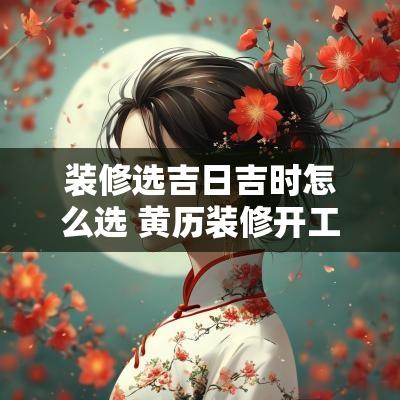 装修选吉日吉时怎么选 黄历装修开工吉日吉时