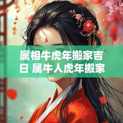 属相牛蛇年搬家吉日 属牛人蛇年搬家吉日查询
