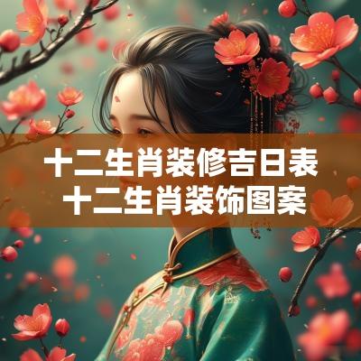 十二生肖装修吉日表 十二生肖装饰图案