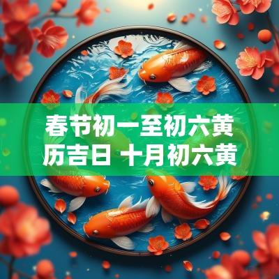 春节初一至初六黄历吉日 十月初六黄历吉日吉时查询