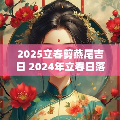 2025立春剪燕尾吉日 2025年立春日落是几点