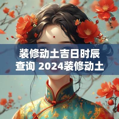 装修动土吉日时辰查询 2025装修动土吉日一览表