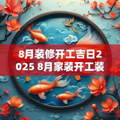 8月装修开工吉日2025 8月家装开工装修吉日