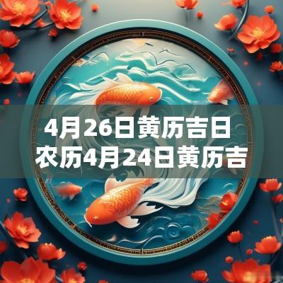 4月26日黄历吉日 农历4月24日黄历吉日