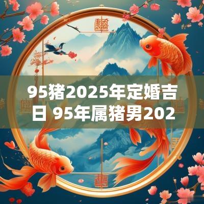 95猪2025年定婚吉日 95年属猪男2025全年运势及运程