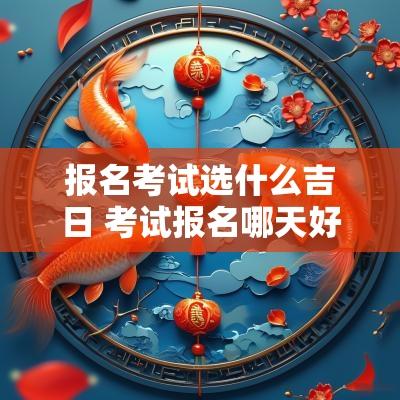 报名考试选什么吉日 考试报名哪天好