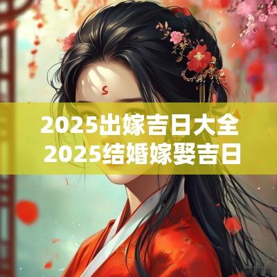 2025出嫁吉日大全 2025结婚嫁娶吉日一览表
