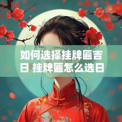 如何选择挂牌匾吉日 挂牌匾怎么选日子