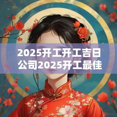 2025开工开工吉日 公司2025开工最佳吉日
