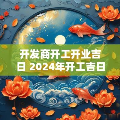 开发商开工开业吉日 2025年开工吉日有哪些