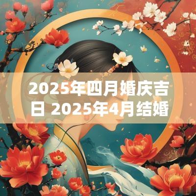 2025年四月婚庆吉日 2025年4月结婚黄道吉日