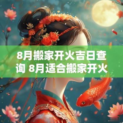 8月搬家开火吉日查询 8月适合搬家开火的日子