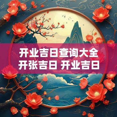 开业吉日查询大全开张吉日 开业吉日查询2025