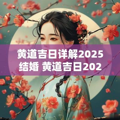 黄道吉日详解2025结婚 黄道吉日2025结婚吉日