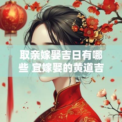 取亲嫁娶吉日有哪些 宜嫁娶的黄道吉日
