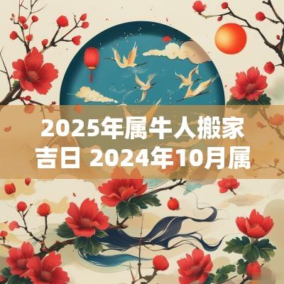 2025年属牛人搬家吉日 2025年10月属牛人搬家吉日