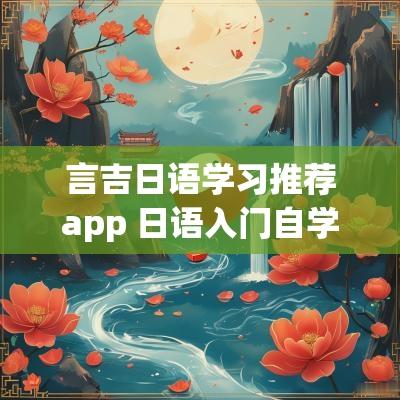 言吉日语学习推荐app 日语入门自学app推荐