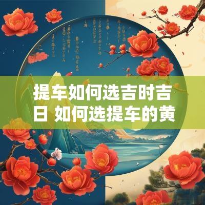提车如何选吉时吉日 如何选提车的黄道吉日