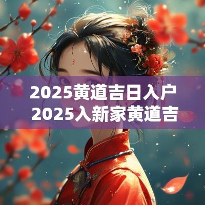 2025黄道吉日入户 2025入新家黄道吉日