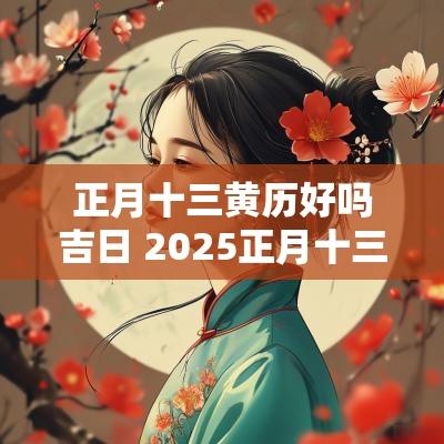 正月十三黄历好吗吉日 2025正月十三黄道吉日