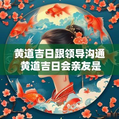 黄道吉日跟领导沟通 黄道吉日会亲友是什么意思