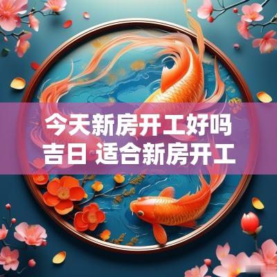 今天新房开工好吗吉日 适合新房开工的黄道吉日