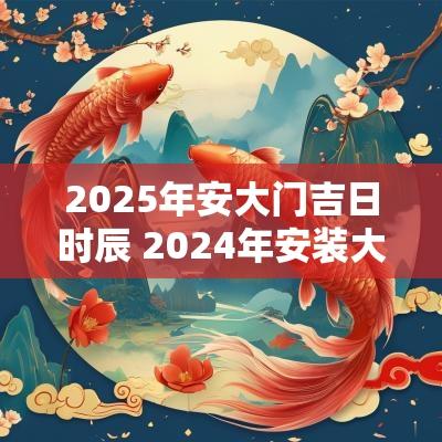 2025年安大门吉日时辰 2025年安装大门吉日及时间