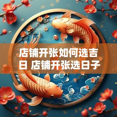 店铺开张如何选吉日 店铺开张选日子应选什么日子