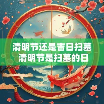 清明节还是吉日扫墓 清明节是扫墓的日子