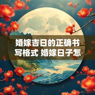 婚嫁吉日的正确书写格式 婚嫁日子怎么写