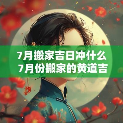 7月搬家吉日冲什么 7月份搬家的黄道吉日2025年
