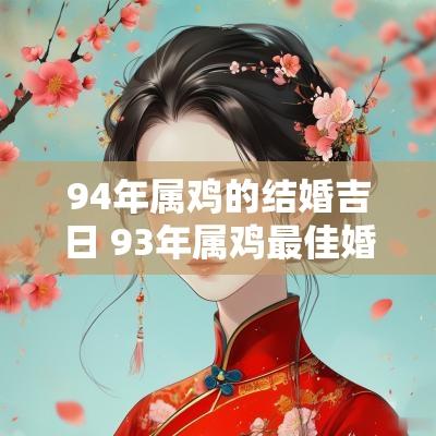 94年属鸡的结婚吉日 93年属鸡最佳婚配表91