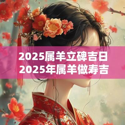 2025属羊立碑吉日 2025年属羊做寿吉日查询