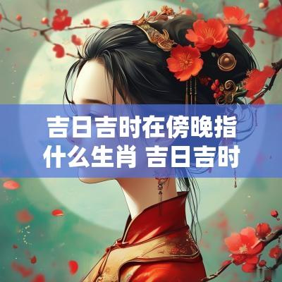 吉日吉时在傍晚指什么生肖 吉日吉时是什么生肖
