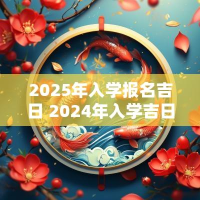 2025年入学报名吉日 2025年入学吉日一览表
